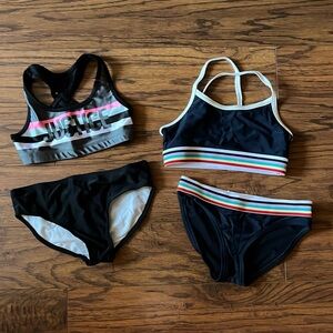 Bundle of 2 little girls bikinis
